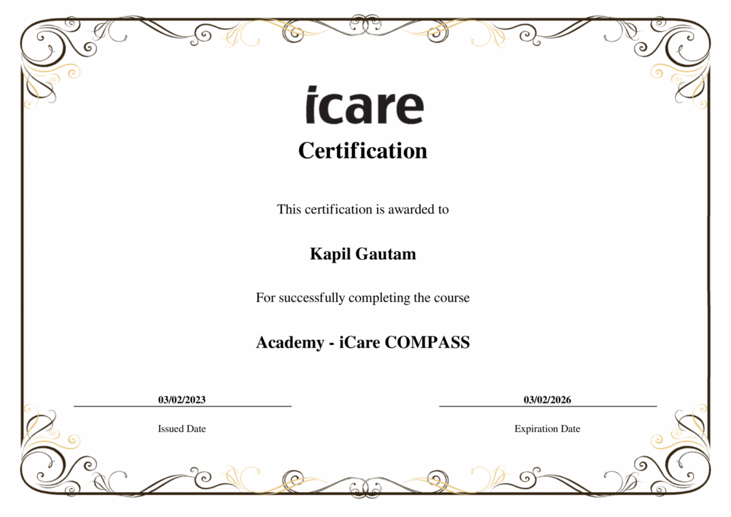 certification-Academy---iCare-COMPASS-kapil.gautam-1