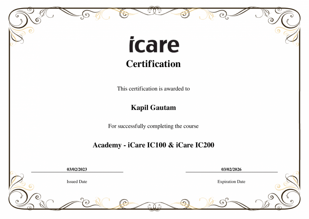 certification-Academy---iCare-IC100-&-iCare-IC200-kapil.gautam-1